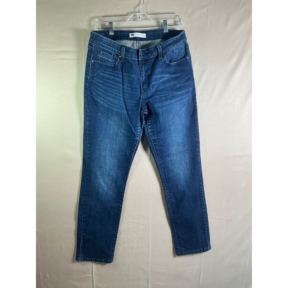Levis Mid Rise Skinny Jeans Womens 31x32 Dark Wash‎ Blue Denim 58575-0012